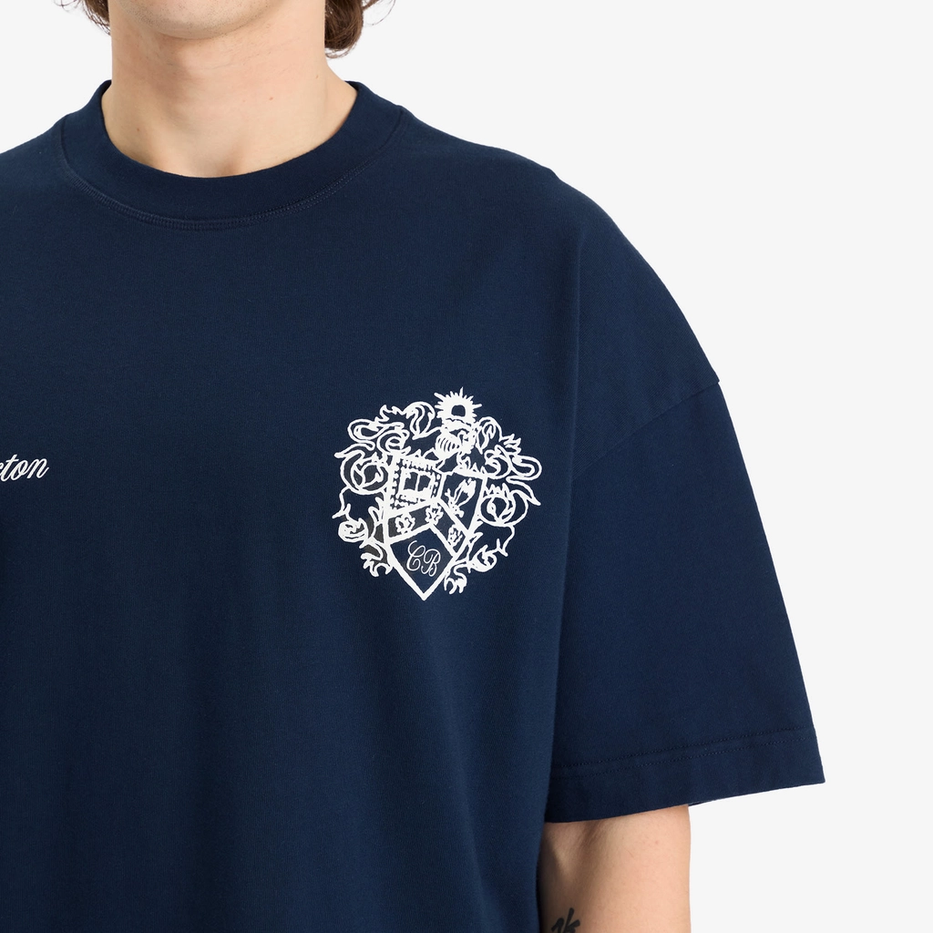 Cole Buxton Men's Collegiate Crest T-Shirt Navy